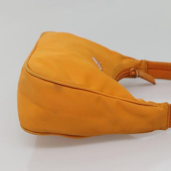 PRADA Hand Bag Nylon Orange Silver - Picture 5 of 12
